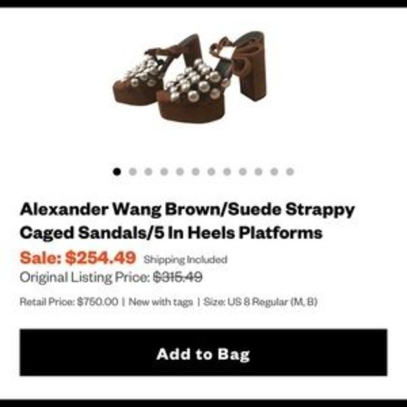 Alexander Wang Strappy Caged Sandals Platforms - Picture 8 of 9